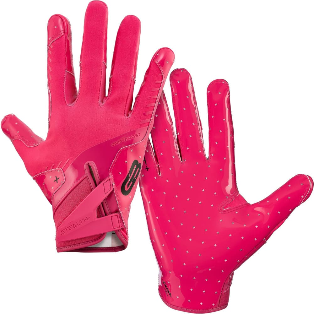 Playmaker Base: American Football Handschuhe Grip Boost Solid Stealth 6 Boost+ Pink Produktbild
